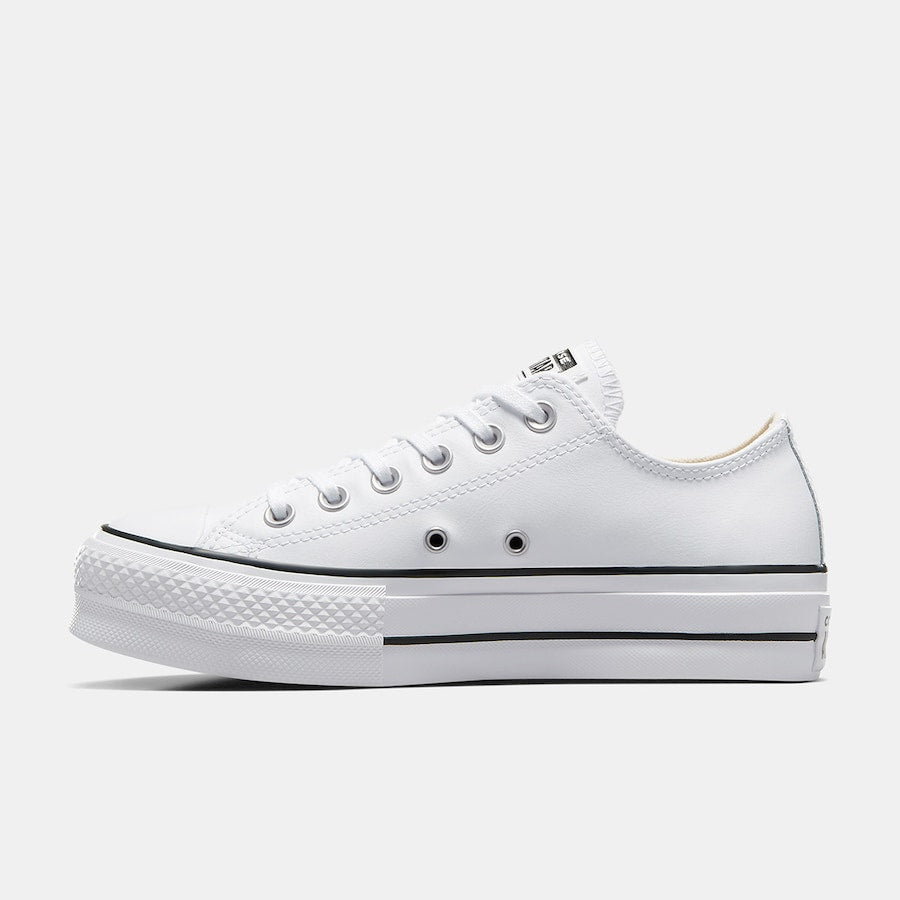 Converse - Chuck Taylor All Star Plataforma Clean Leather PoliPiel Blanca