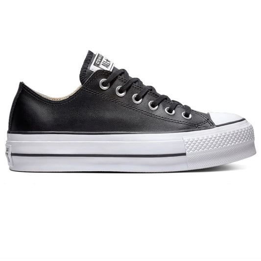 Converse - Chuck Taylor All Star Plataforma Clean Leather PoliPiel Negra