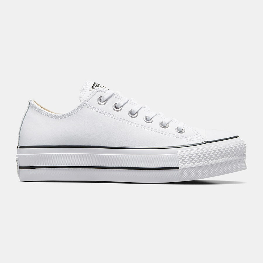 Converse - Chuck Taylor All Star Plataforma Clean Leather PoliPiel Blanca