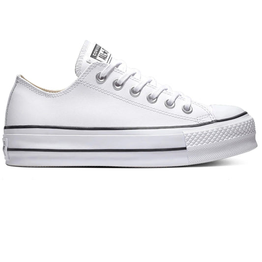 Converse - Chuck Taylor All Star Plataforma Clean Leather PoliPiel Blanca