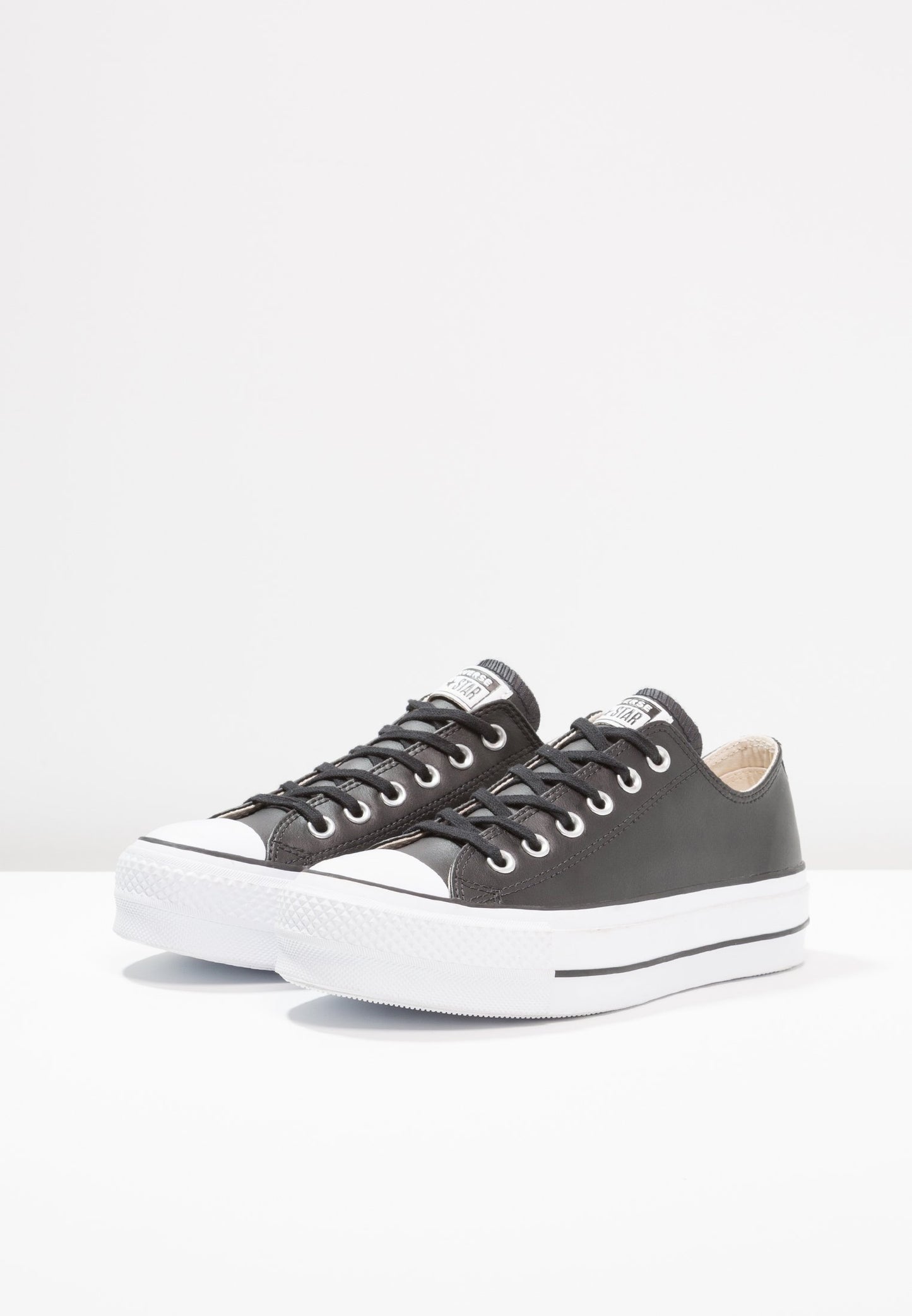 Converse - Chuck Taylor All Star Plataforma Clean Leather PoliPiel Negra