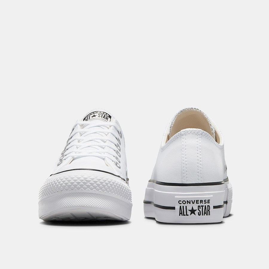 Converse - Chuck Taylor All Star Plataforma Clean Leather PoliPiel Blanca