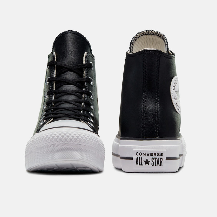 Converse - Chuck Taylor All Star Plataforma Leather PoliPiel Negra