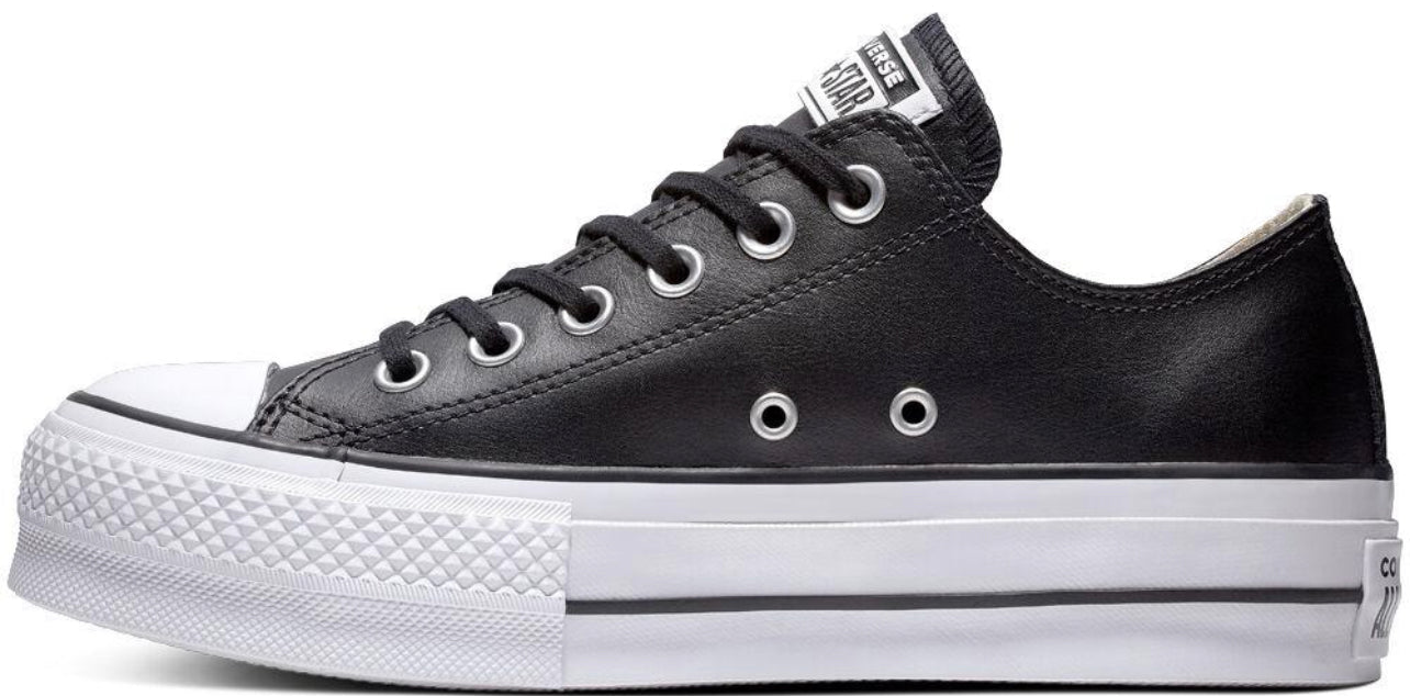 Converse - Chuck Taylor All Star Plataforma Clean Leather PoliPiel Negra