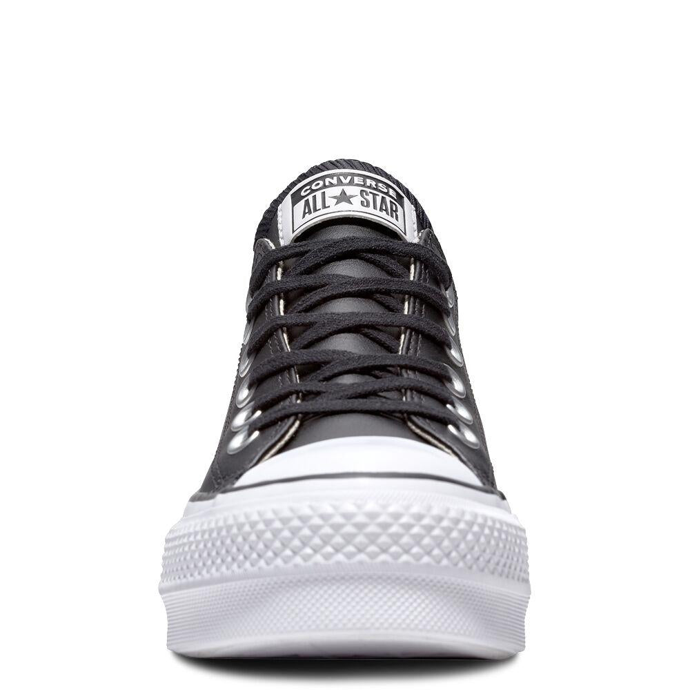 Converse - Chuck Taylor All Star Plataforma Clean Leather PoliPiel Negra